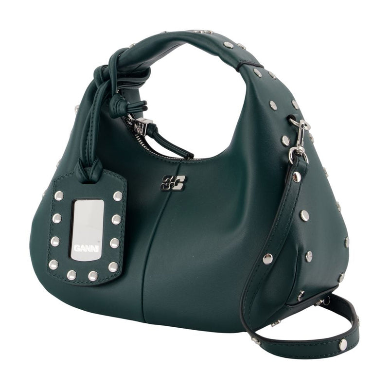 Ganni Shoulder Bag — Green Synthetic