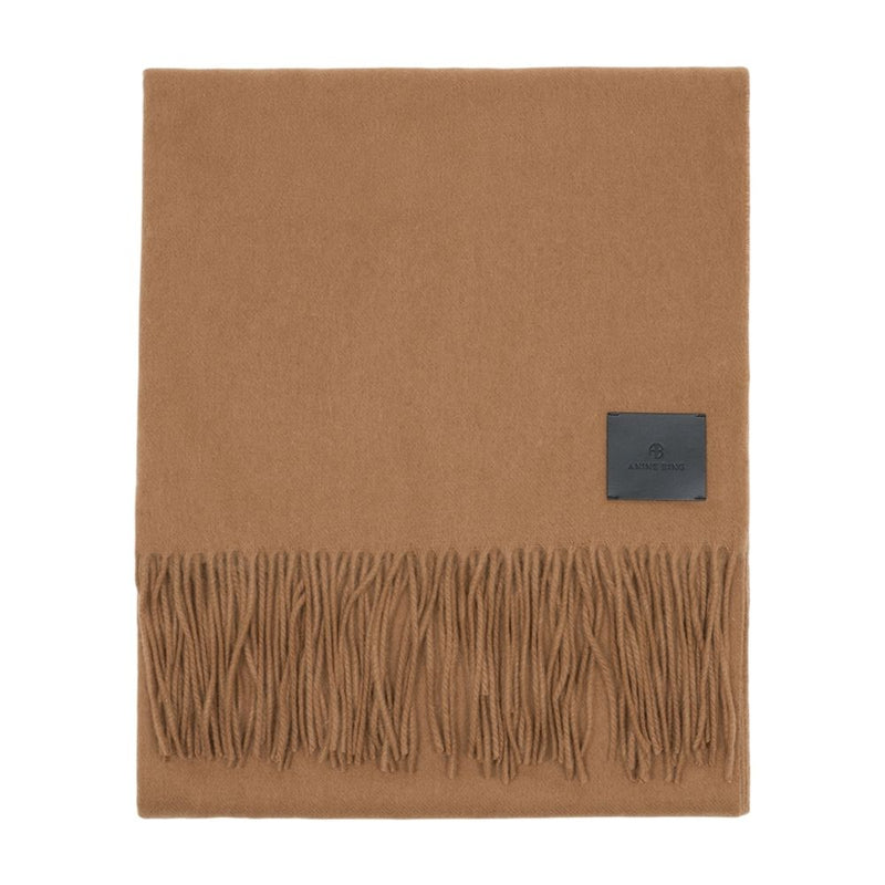 Anine Bing Augustina Scarf — Brown Wool Scarfs