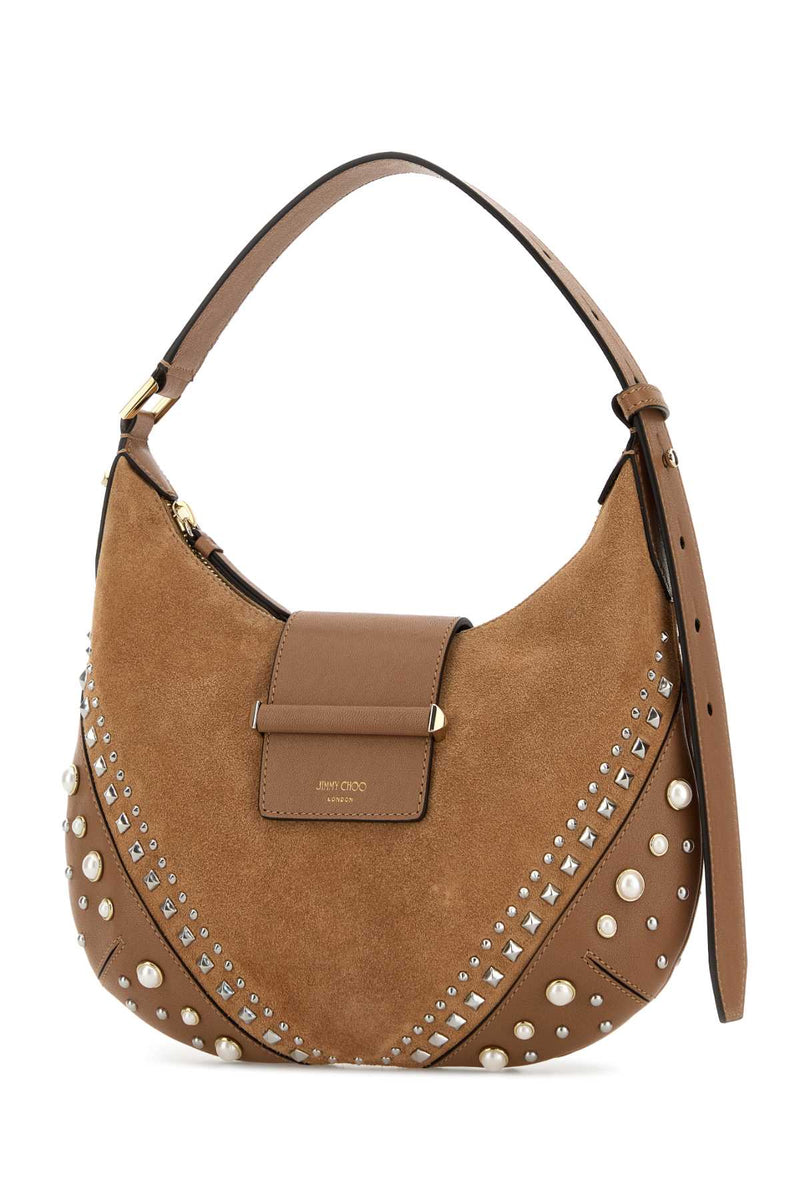 Jimmy Choo Toivshgo Shoulder Bag — Brown