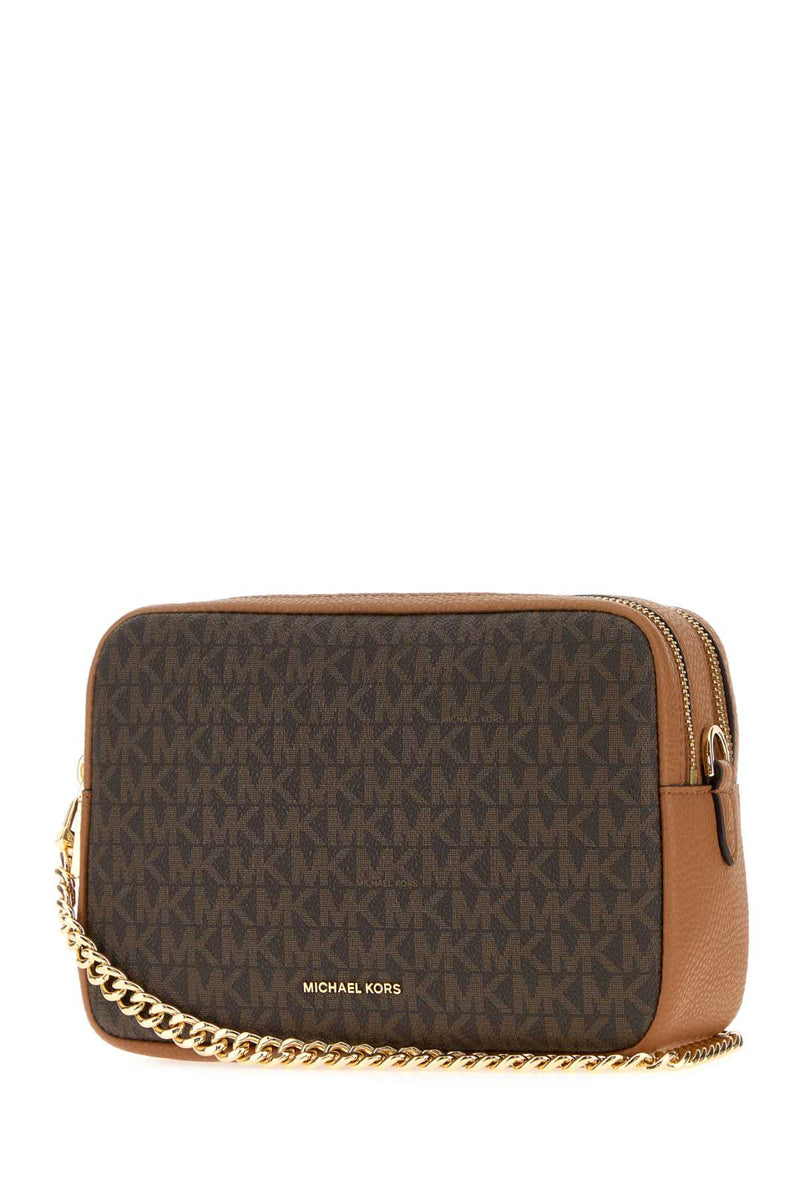 Michael By Kors Dblzp Crossbody Bag — Brown