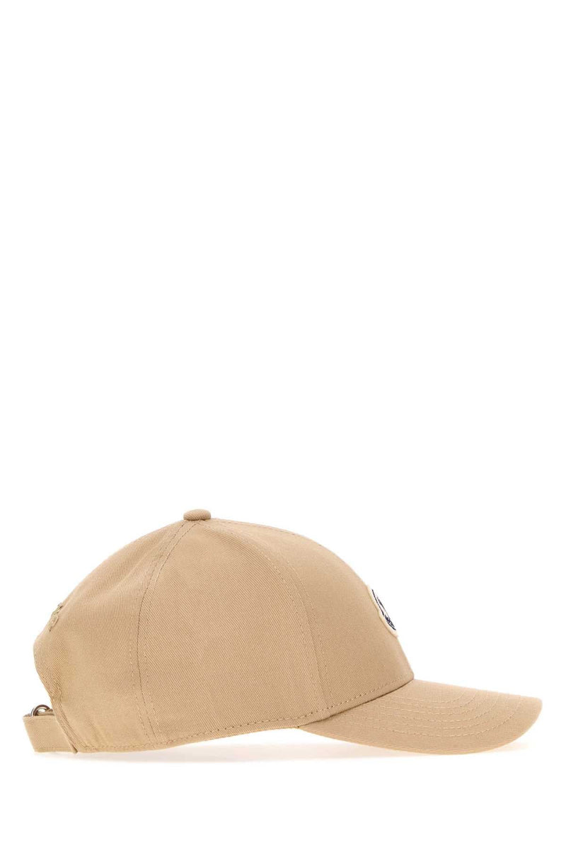 Moncler Baseball Cotton Cap — Beige Caps