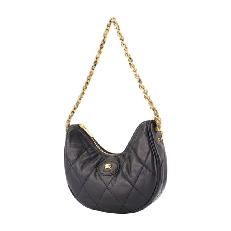 Burberry Shoulder Bag — Black Lambskin