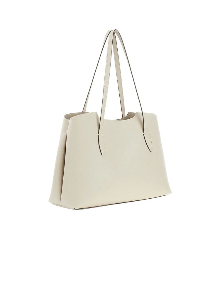 Guess Melody 2 1 Tote Bag — Beige Polyurethane