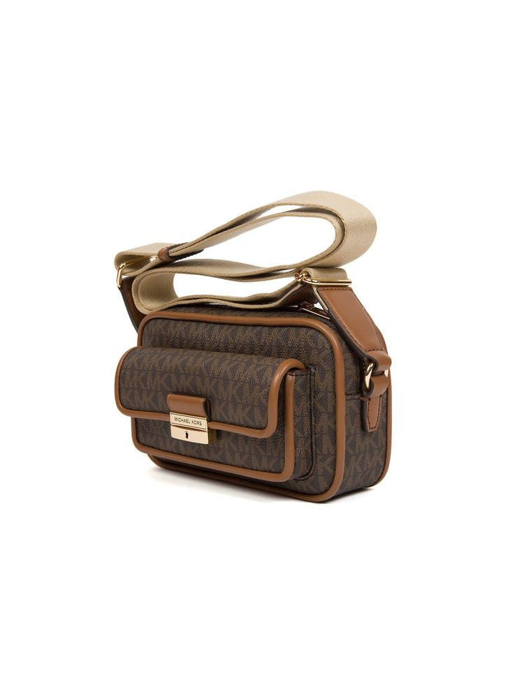 Michael Kors Crossbody Bag — Brown 89.coated Canvas