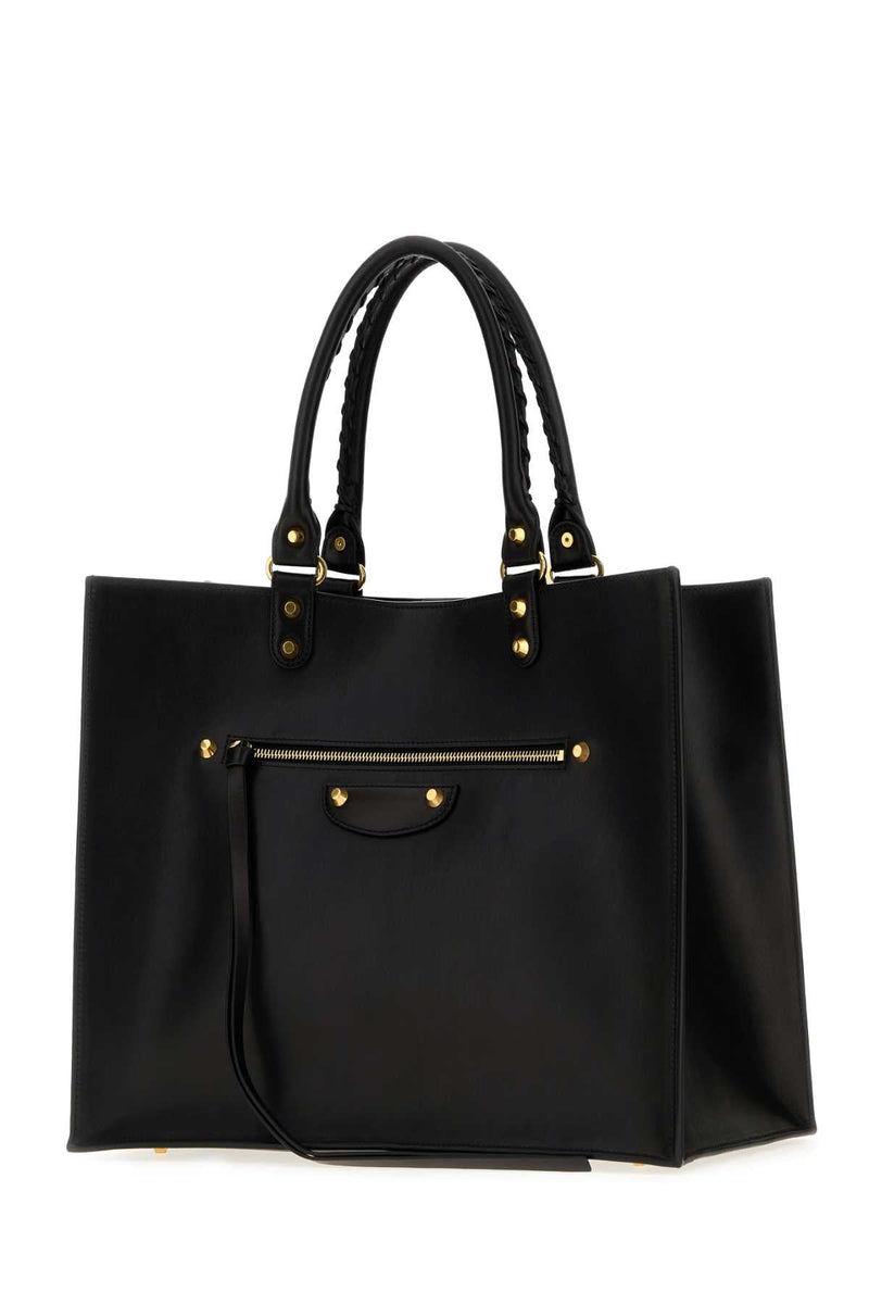 Balenciaga Le City Sleek Tote Bag — Black