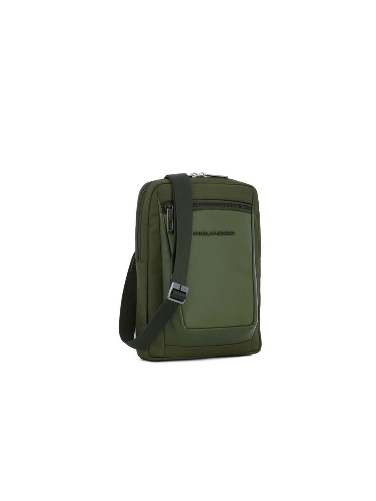 Piquadro Wollem Crossbody Bag — Green Polyester