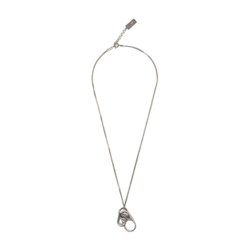 Mm6 Maison Margiela Chain-Link Necklace — Silver Metal Necklaces