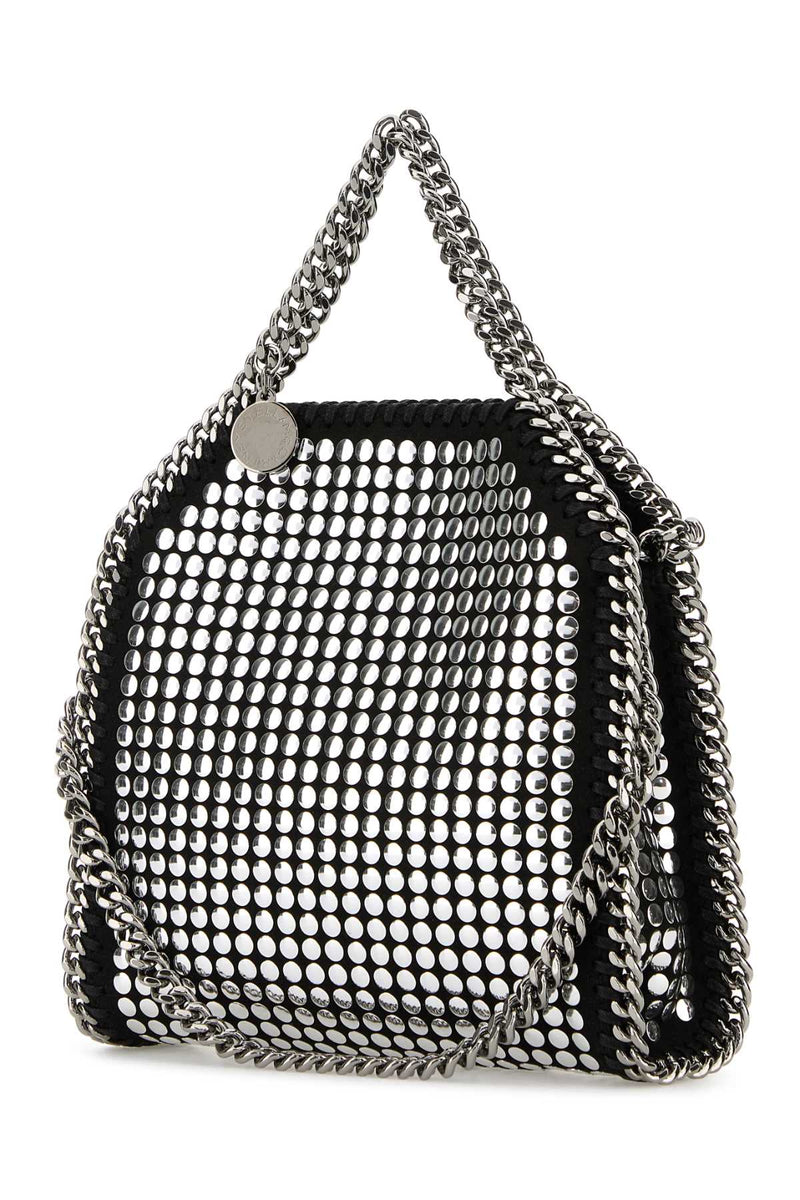 Stella Mccartney Studded Wool Shoulder Bag — Black