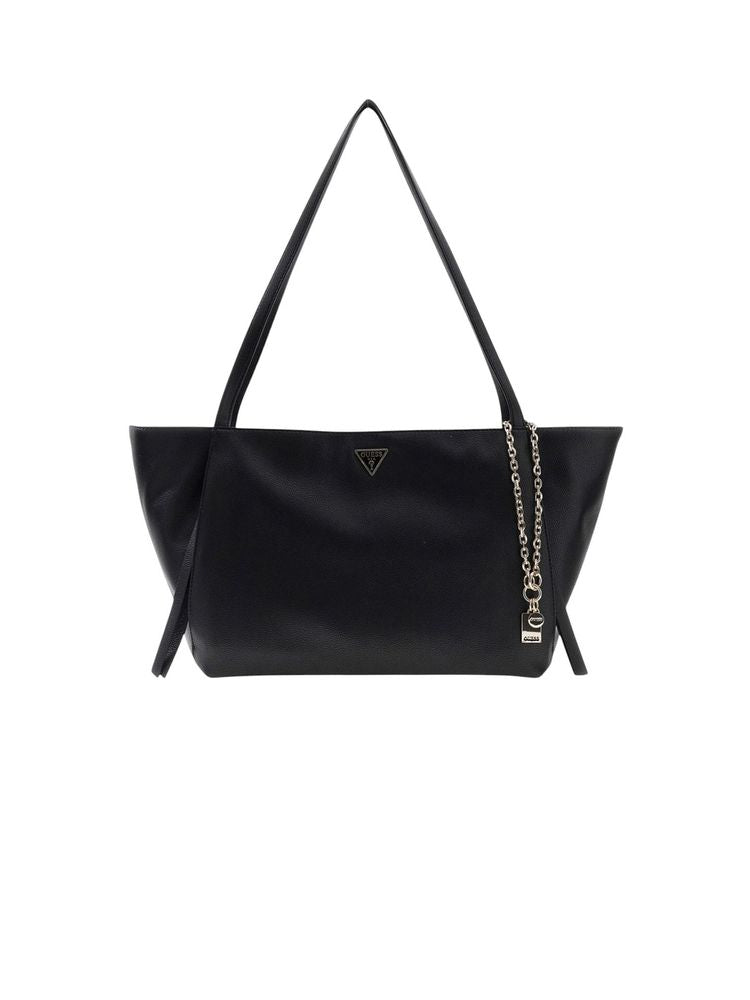 Guess Devon Tote Bag — Black Polyurethane