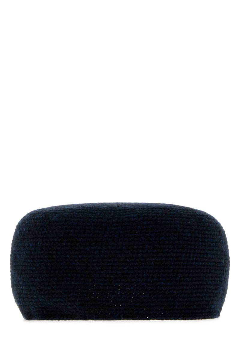 The Row Perleaf Winter Hat — Navy Exterior: Cashmere