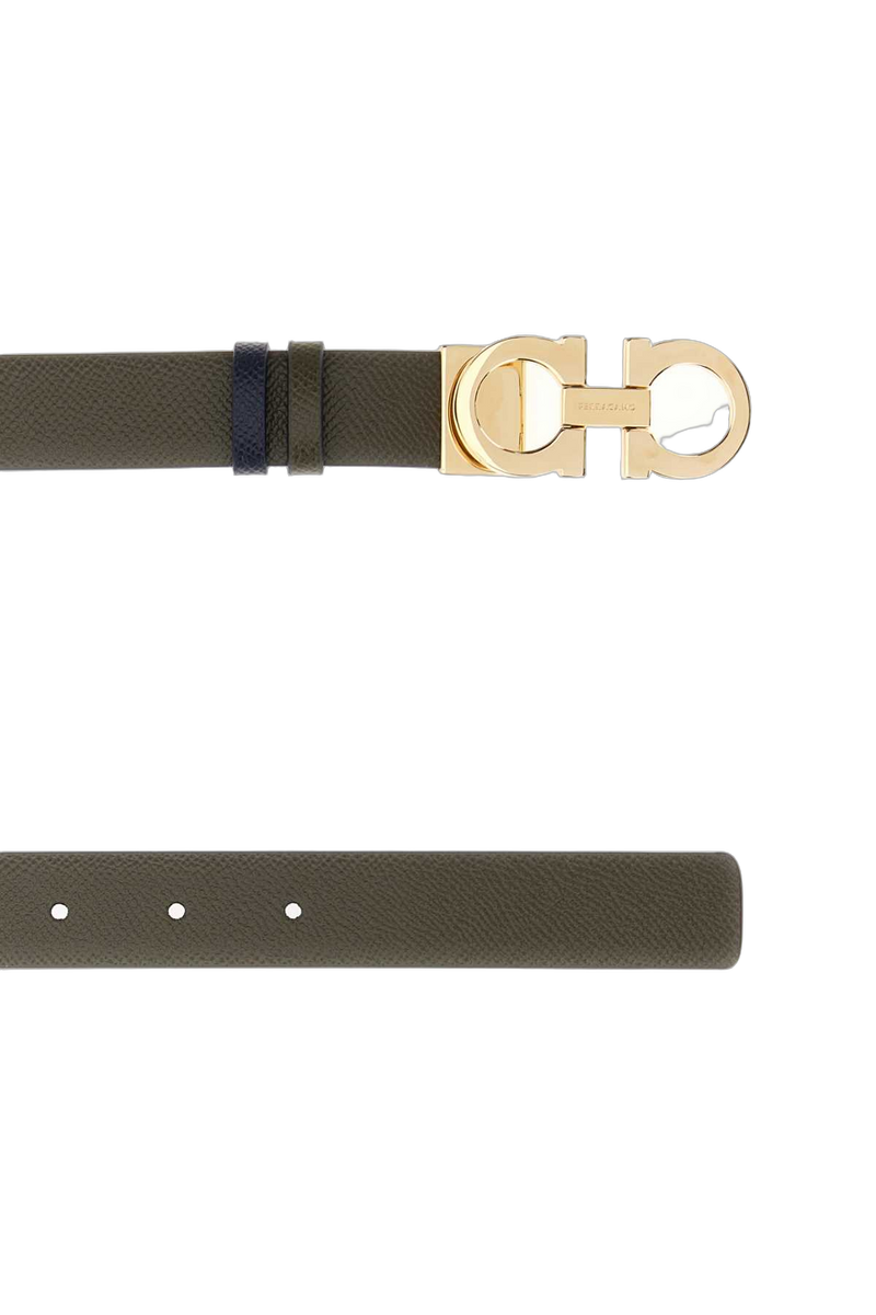 Ferragamo Newolinewnav Belt — Green
