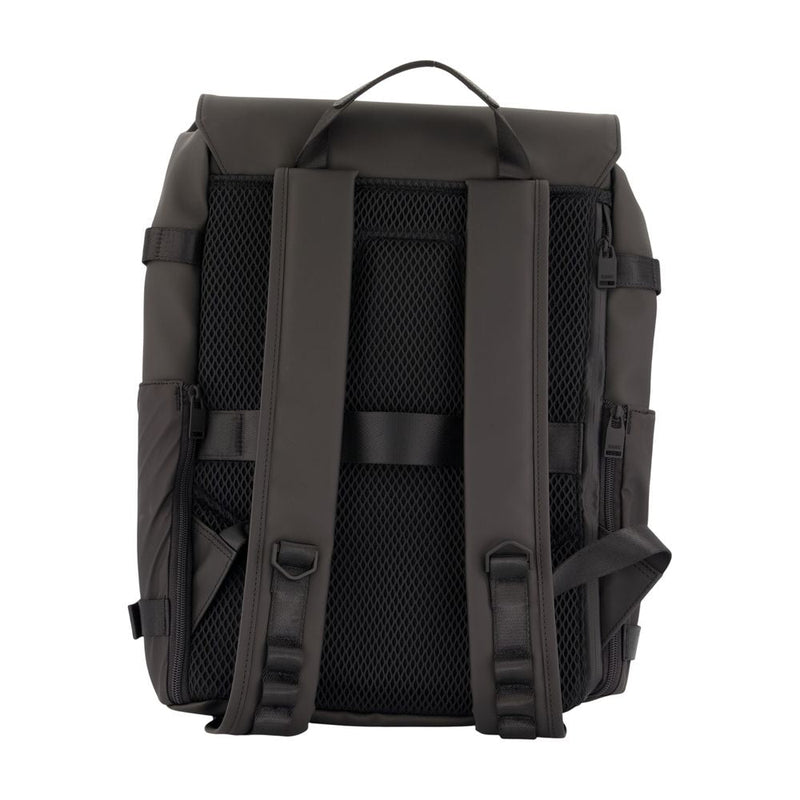 Rains Otg W3 Rucksack Backpack — Black Synthetic