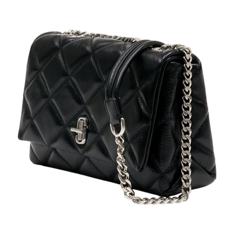 Marc Jacobs Quilted Cowhide Shoulder Bag — Black