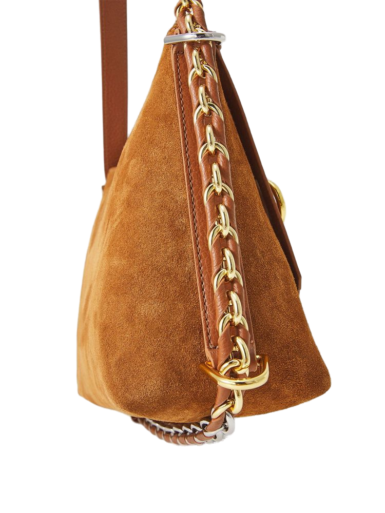 Coccinelle Gretel Shoulder Bag — Cognac Cow Leather