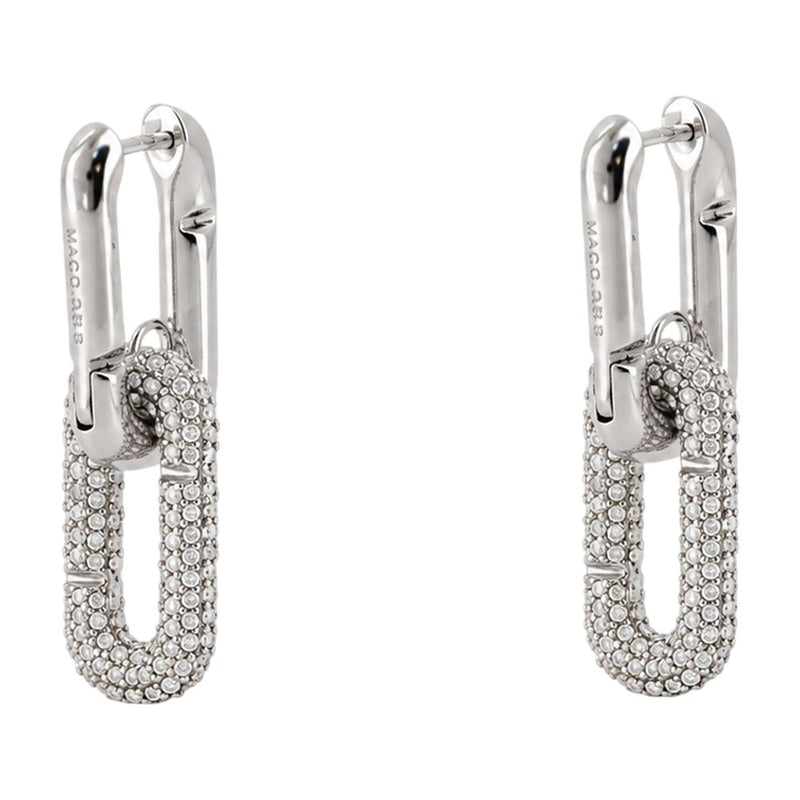Marc Jacobs Pop J Drop Earrings — Silver Metal