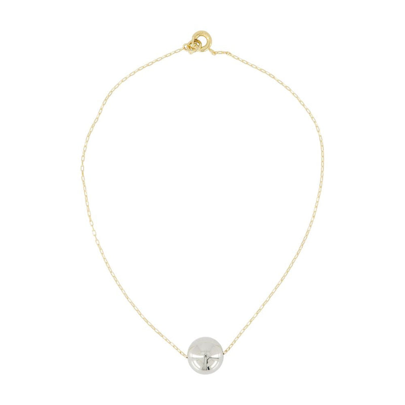 Isabel Marant Chain-Link Pendant Necklace — Gold Metal Necklaces
