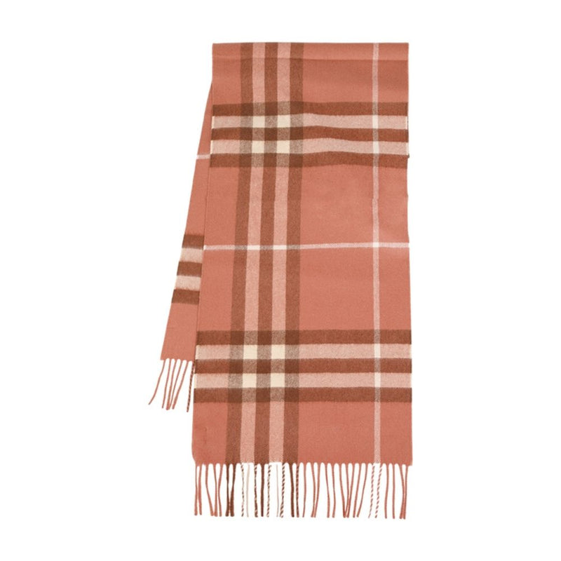 Burberry Cashmere Check Scarf — Brown Scarfs