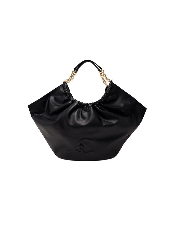 Coccinelle Smash Shoulder Bag — Black Cowhide