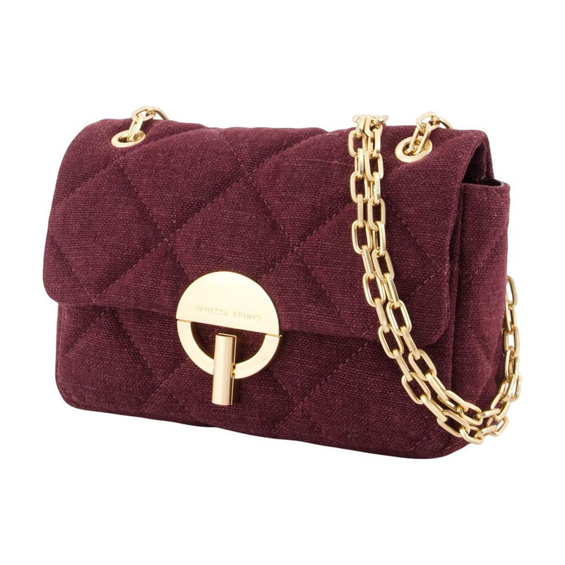 Vanessa Bruno Crossbody Bag — Burgundy Linen