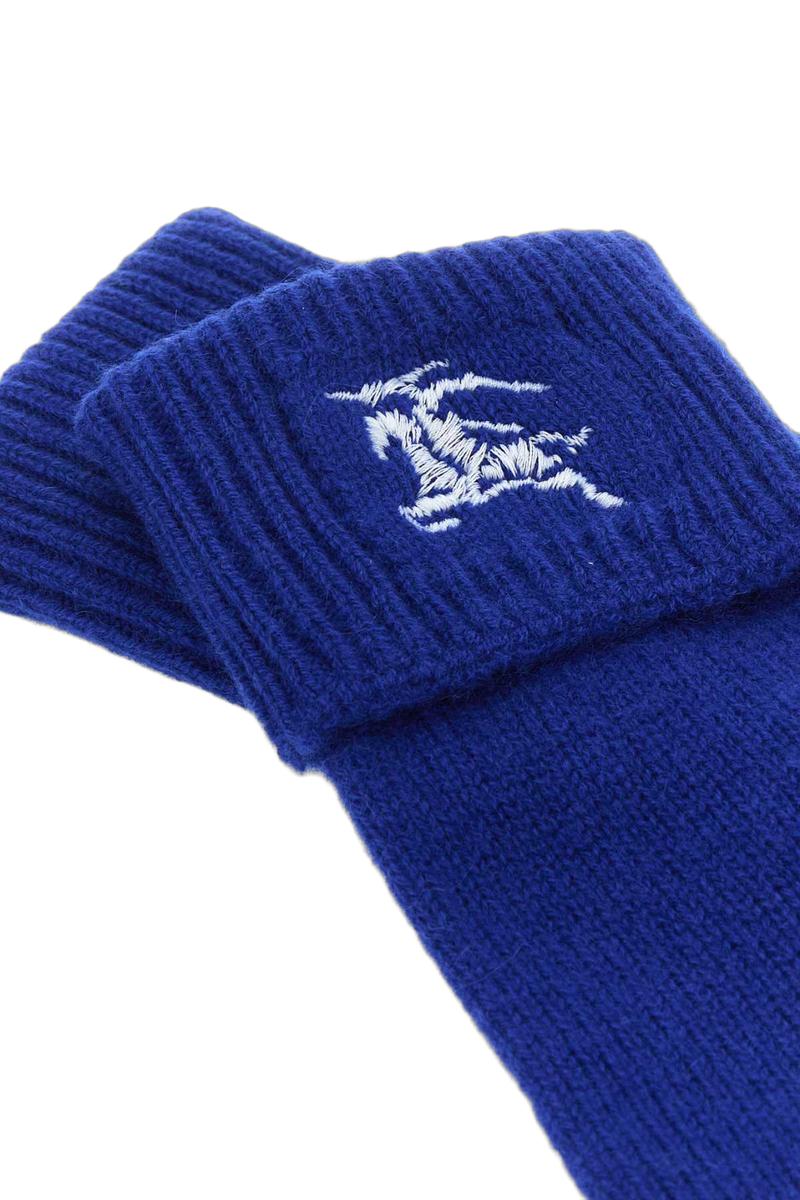 Burberry Cashmere-Nylon Gloves — Blue Exterior: Cashmere Nylon