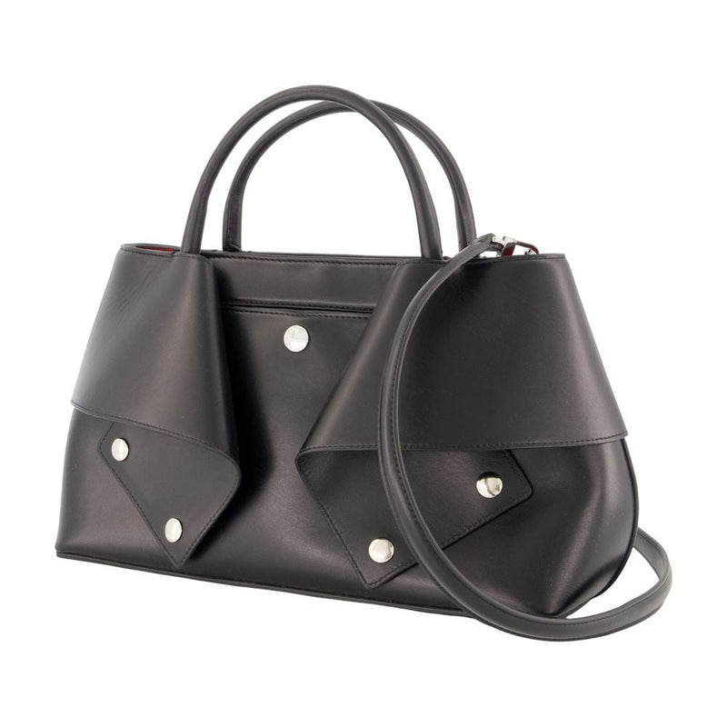 Toteme Mercer Shoulder Bag — Black Calfskin