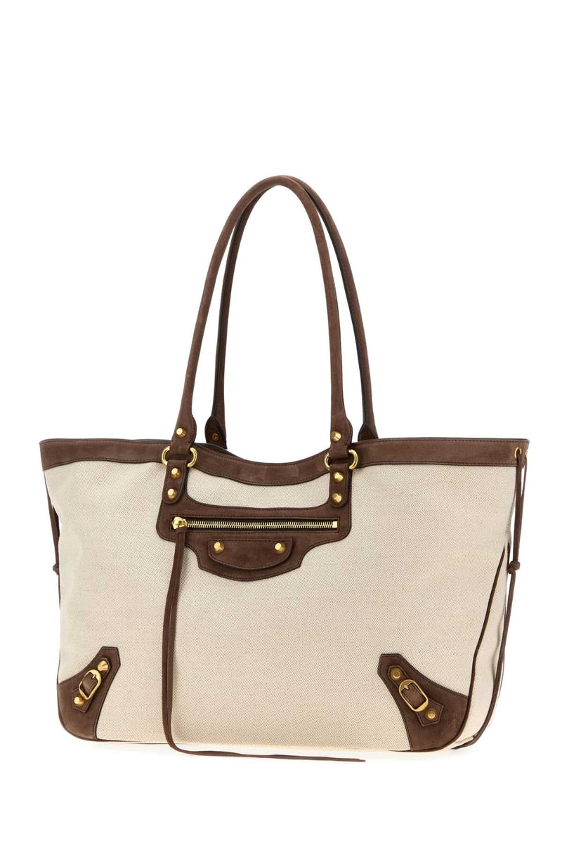 Balenciaga Le City Tote Bag — Beige