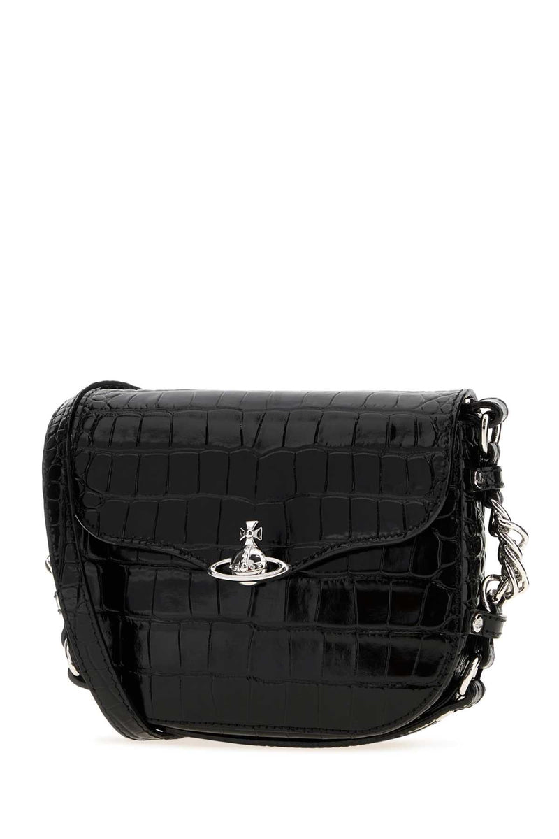 Vivienne Westwood Hunter Shoulder Bag — Black