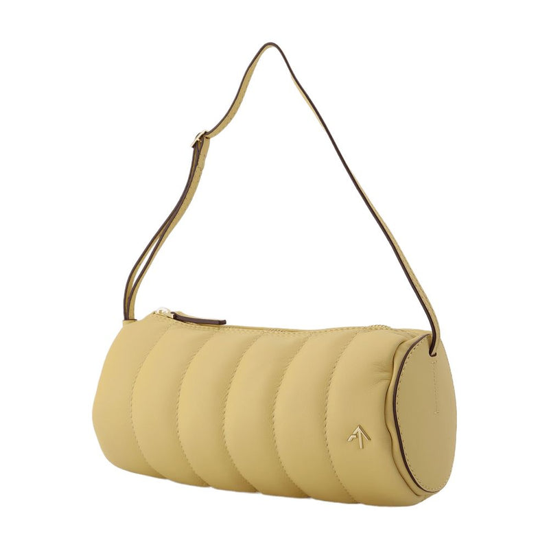 Manu Atelier Shoulder Bag — Beige Leather