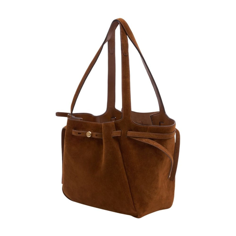 Tory Burch Romy Tote Bag — Brown Calfskin