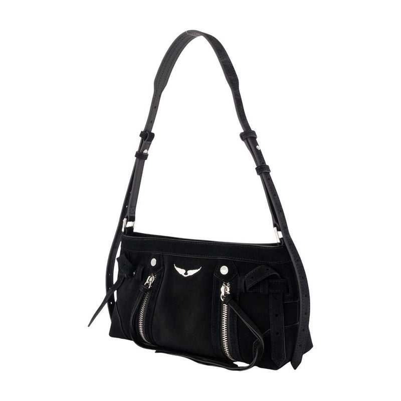 Zadig & Voltaire Shoulder Bag — Black Calfskin