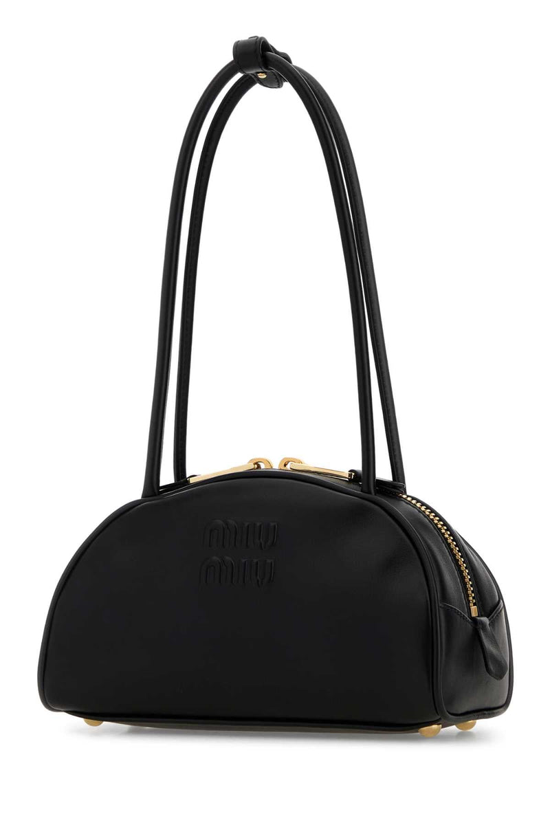 Miu Miu Beau Shoulder Bag — Black Vitello