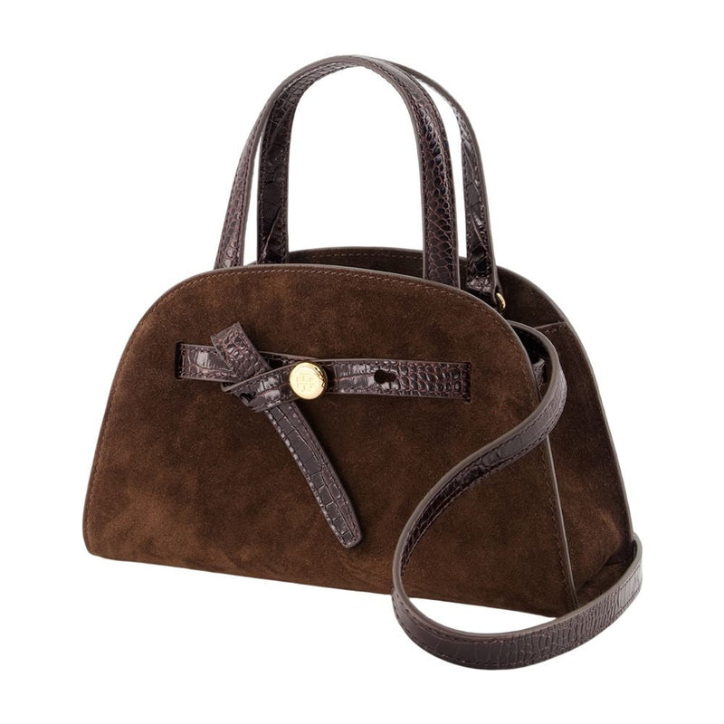 Tory Burch Romy Shoulder Bag — Brown Calfskin