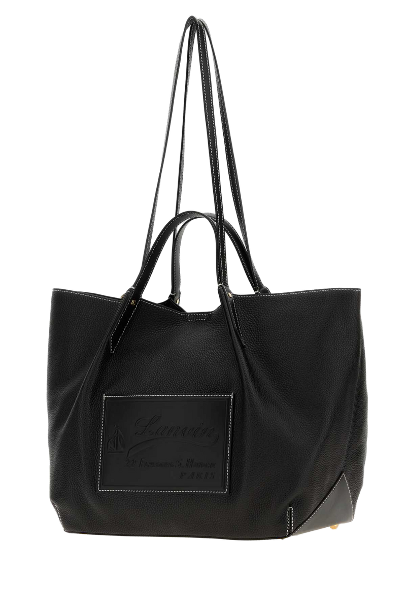 Lanvin Shopper Shoulder Bag — Black