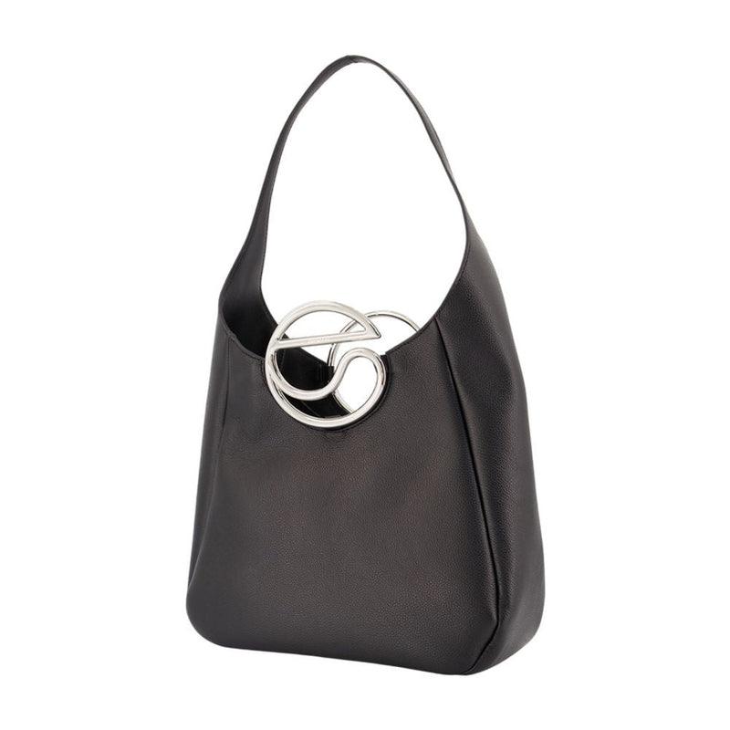 Coperni C Shopper Shoulder Bag — Black Cowhide