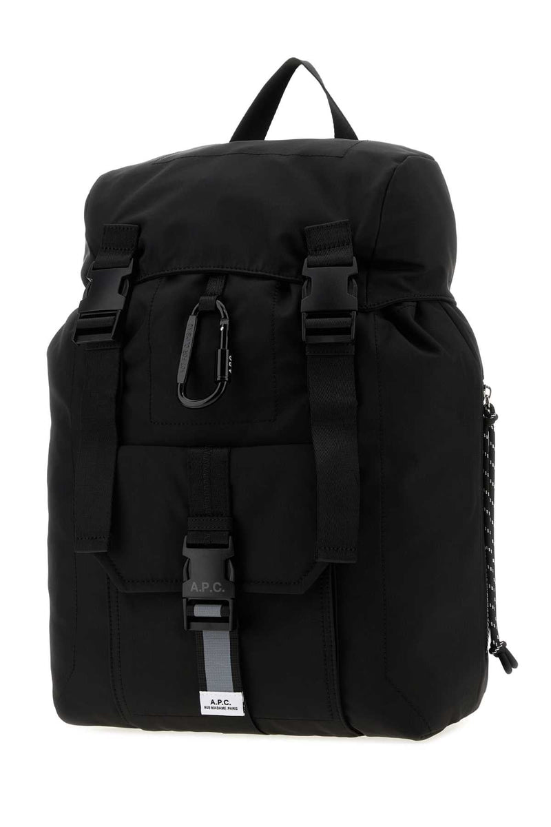 A.p.c. Nylon Cargo Backpack — Black
