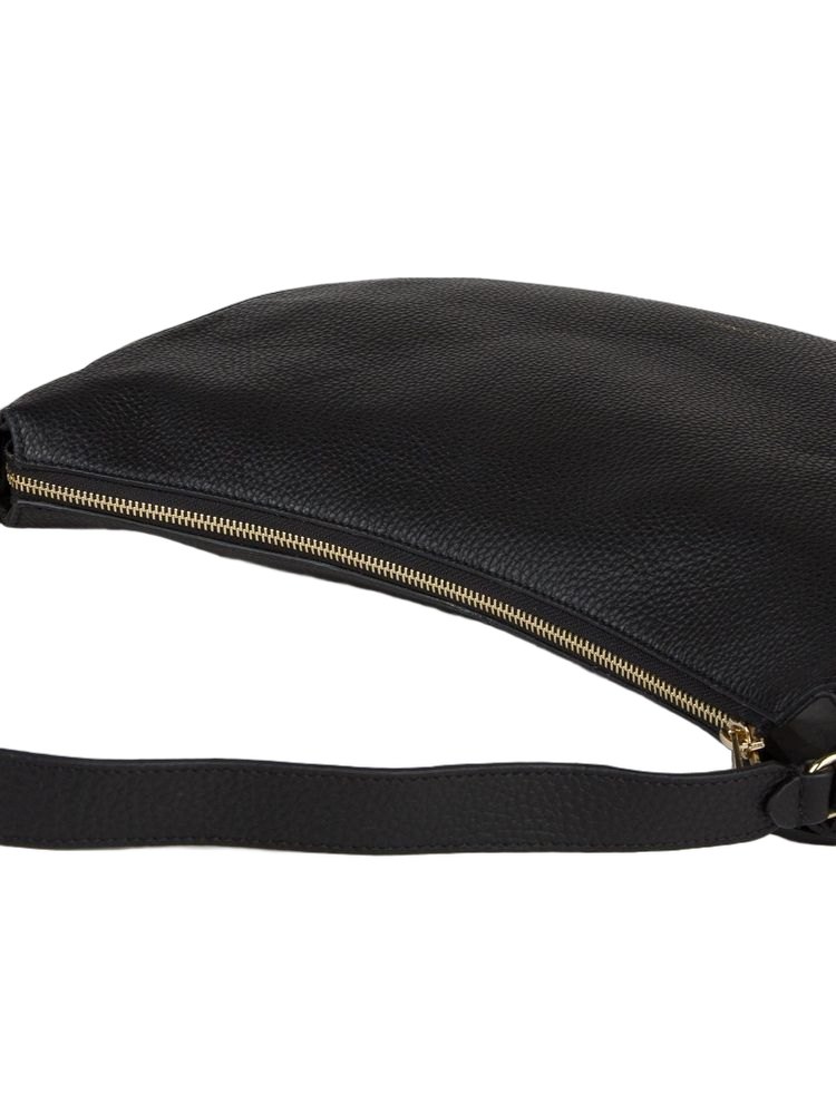 Coccinelle Shoulder Bag — Black Cowhide