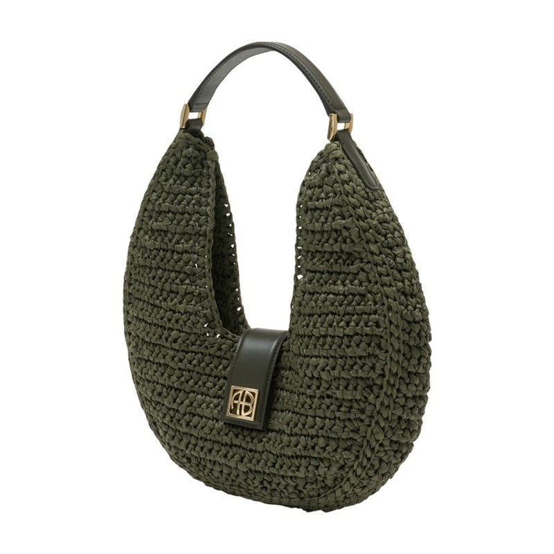Anine Bing Shoulder Bag — Green Cotton