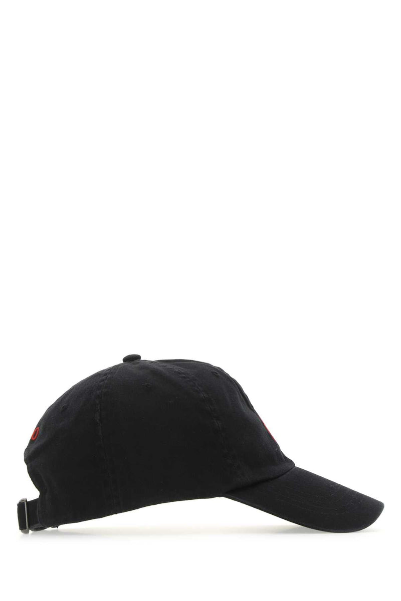 Polo Ralph Lauren Baseball Cotton Cap — Black Exterior: Caps