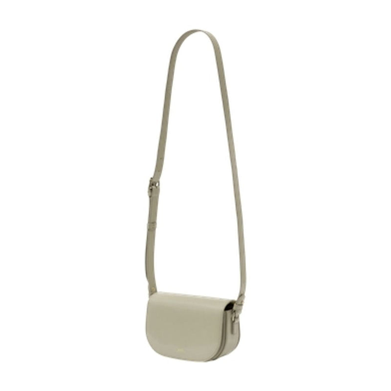 A.p.c. Le B Shoulder Bag — White Calfskin