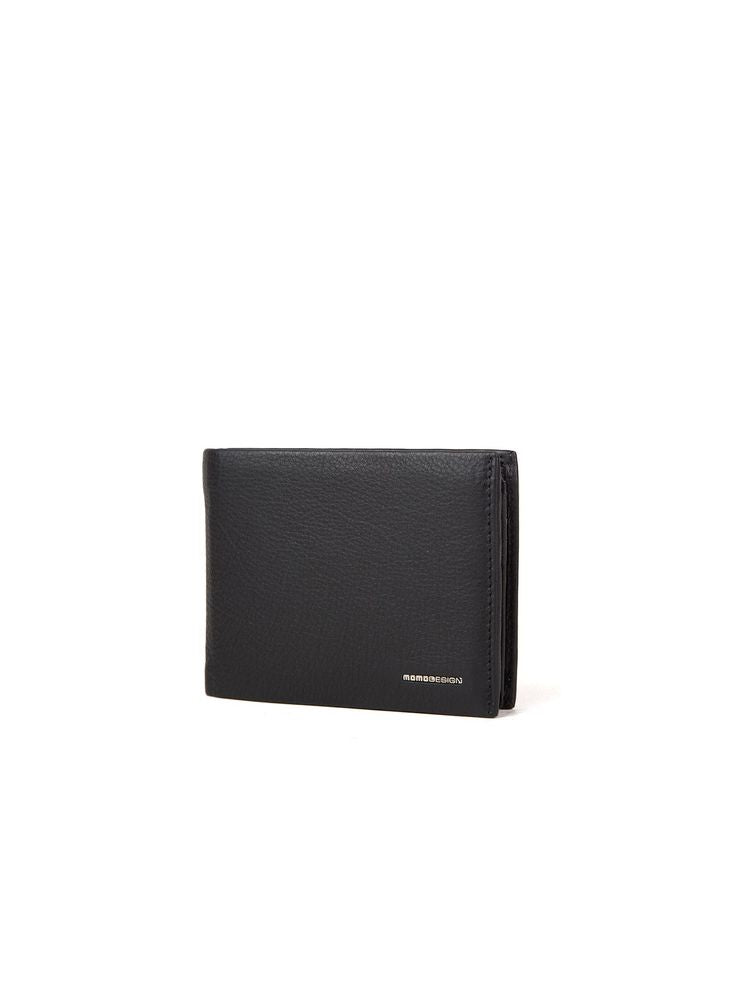Momo Design Genuine Leather Wallet — Black