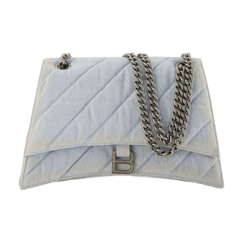 Balenciaga Shoulder Bag — Blue Cotton