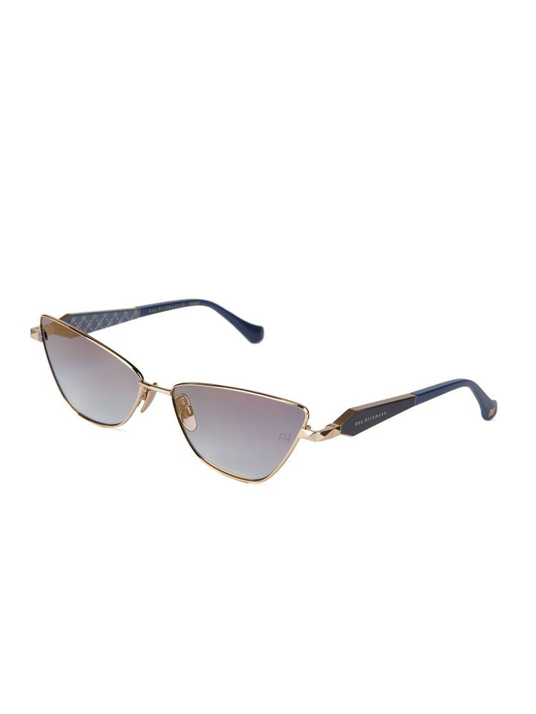 Ana Hickmann Ah3347 Metal Frame Sunglasses — Gold