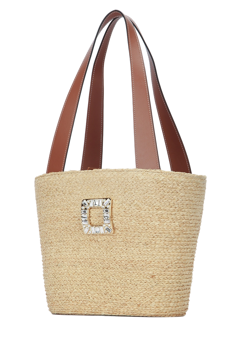 Roger Vivier Rv Skate Tote Bag — Beige