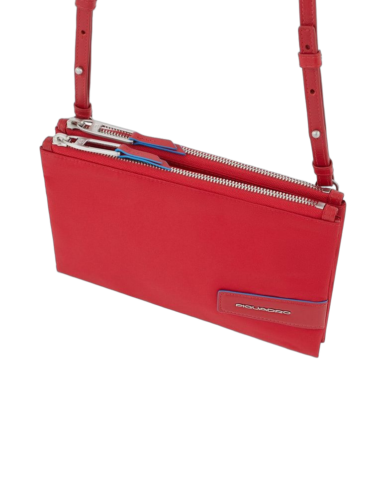 Piquadro Recycled Nylon Clutch — Red