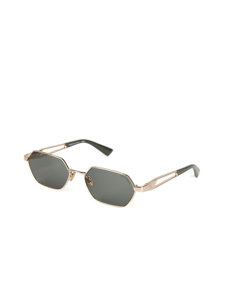 Hickmann Hi3255 Metal Geometric Frame Sunglasses — Gold