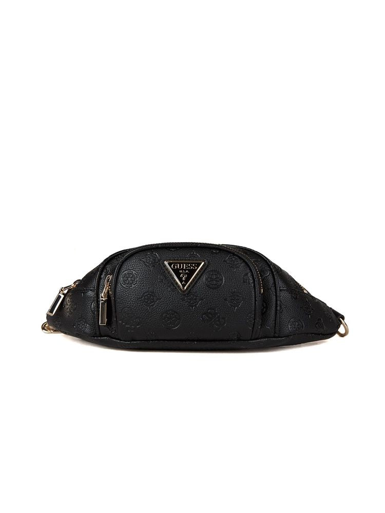 Guess Wilder Belt Bag — Black Polyurethane