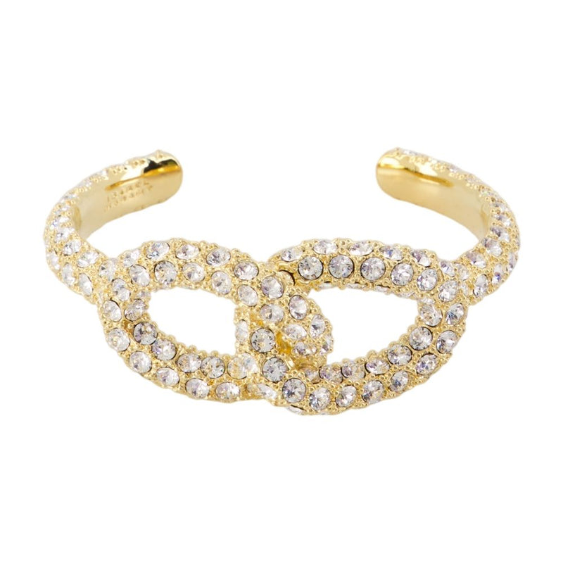 Isabel Marant Crystal-Embellished Ear Cuff — Gold Metal Body Jewelry