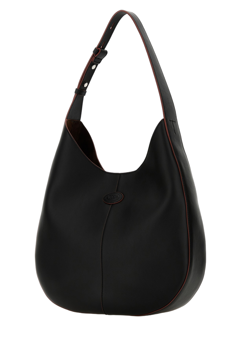 Tods Shoulder Bag — Black Leather