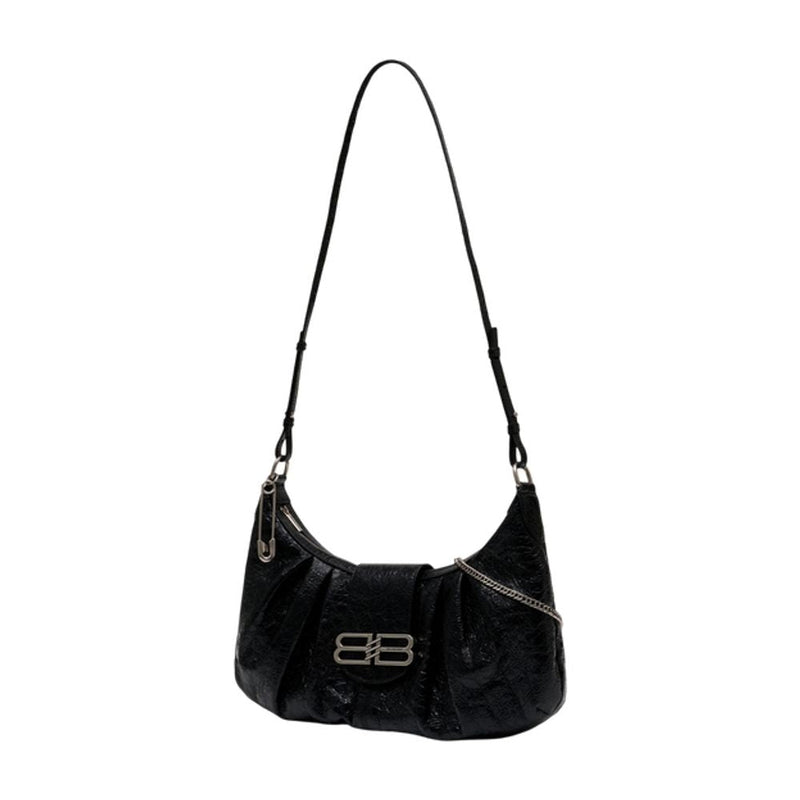 Balenciaga Pamela Shoulder Bag — Black Lambskin