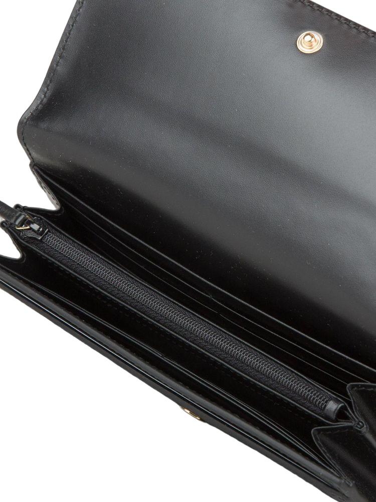 Gucci Gg Signature Embossed Calf Leather Wallet — Black